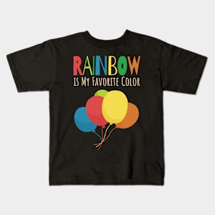 My Favorite Color is Rainbow Kids T-Shirt